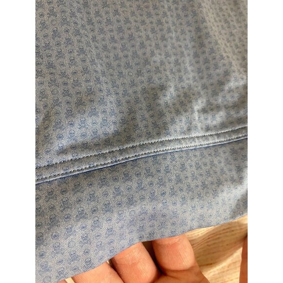 Peter Millar Men's Blue Mini Skull Print Long Sleeve Sweater - 4XT - Picture 15 of 15
